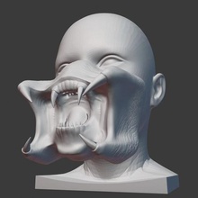 predator masque divers visage prédateur 3d print model - Mito3D