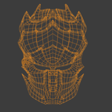 predatore maschera inferno casco alieno xenomorfo facefugger cosplay passatempo divertimento 3d print model - Mito3D