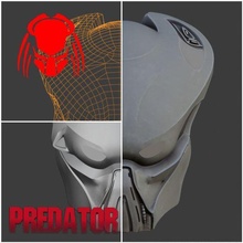 depredador máscara nocturno casco extraterrestre xenomorfo facefugger cosplay pasatiempo entretenimiento 3d print model - Mito3D