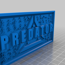 predator plaque props 3d print model - Mito3D
