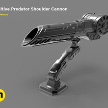 predator con cañones de plasma varios el cañón vann arma fuego under10 depredador 3d print model - Mito3D