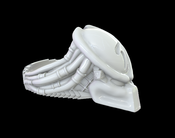 depredador anillo Arte ficción fantasía monstruo extraterrestre 3D print model - Mito3D