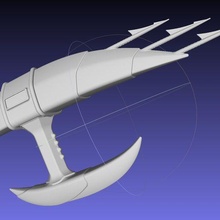 yırtıcı Zıpkın kopya yazdırılabilir montaj Sanat 3d printing kostüm Kostüm oyunu bilimkurgu film silah spear gun yabancı 3d print model - Mito3D