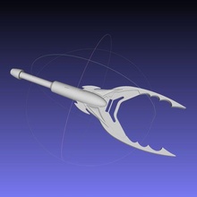 depredador punta lanza arpón proyectil Arte 3d printing réplica película fantasía ciencia ficción arma apuntalar predator 2 3d print model - Mito3D