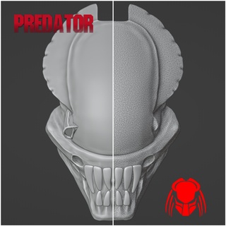 predator xenomorph mask facehugger helmet cosplay 3d print model - Mito3D