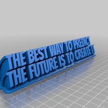 prevedere futuro creare personalizzato ufficio 3d print model - Mito3D
