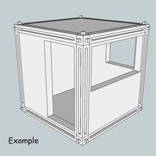 prefabrik oyuncak ev mimari model montaj binalar yapılar 3d print model - Mito3D