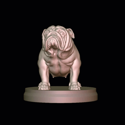 hamile ingilizce bulldog sanat boğa köpek kadın yönetici i̇spanyol ozaru ejderha top fransızca kıllı acayip zorba amerikan heykel oyuncaklar 3d print model - Mito3D