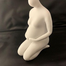 grávida mulher enfeite seio gravidez esperar bebê barriga 3d print model - Mito3D