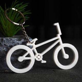 premium bmx keychain minimalist design bicycle bike keychains 3d print model - Mito3D