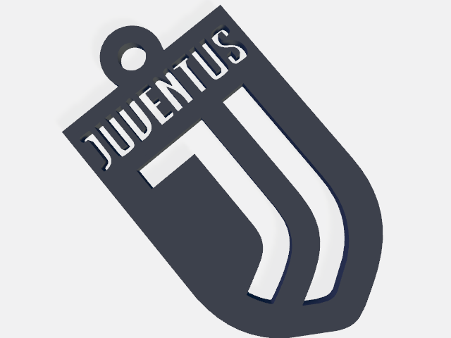 Prämie juventus Logo Schlüsselring 3D print model - Mito3D