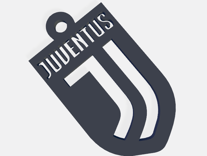 prime Juventus logo porte clés 3d print model - Mito3D
