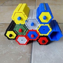 prima mini hexagonal cajas conectable artilugio caja práctica fácil regalo diseño único colmena electrónica 3d impresora 3d print model - Mito3D