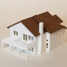 premium-Maßstab Kalifornien zu Hause Architektur Eisenbahn Modell 1160 Haus 3d print model - Mito3D