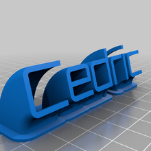 Vorname Cedric angepasst Büro 3d print model - Mito3D