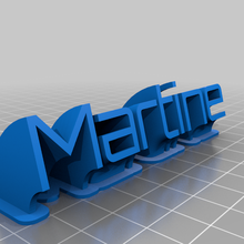 conome martine personalizzato ufficio 3d print model - Mito3D