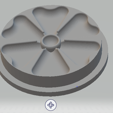 prensa para jabon flor champu solido molde baño 3d print model - Mito3D
