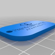 prentiss pointe keychain jewelry custom keychains 3d print model - Mito3D