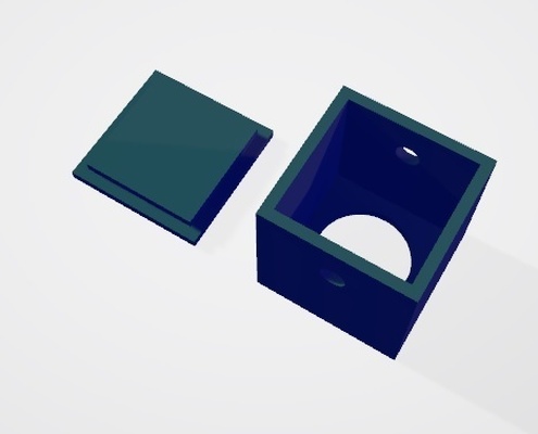 prensa botón 3d diseño caja easy to use pulcro sencillo operación conveniencia fiabilidad hassle free 3d print model - Mito3D