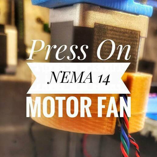 press nema 14 motor fan 3d printer parts cooling mount 17 replacement solidoodle 2 3d_printer_parts 3D print model - Mito3D