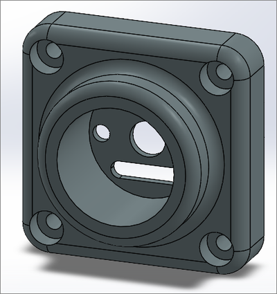 pressure gauge mount - external tools statics cover 3d print model - Mito3D