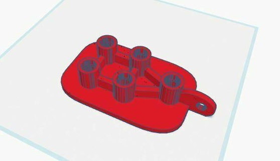 Druck Unterlegscheibe Düse Extruder Halter Unterstützung 3d print model - Mito3D