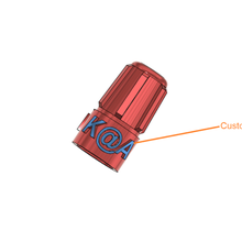 presta valve covers plug custom text tool 3d print model - Mito3D