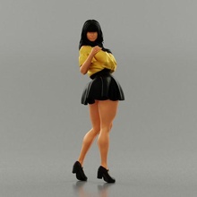 güzel Dikkat kız 3d Yazdır model 3d print model - Mito3D