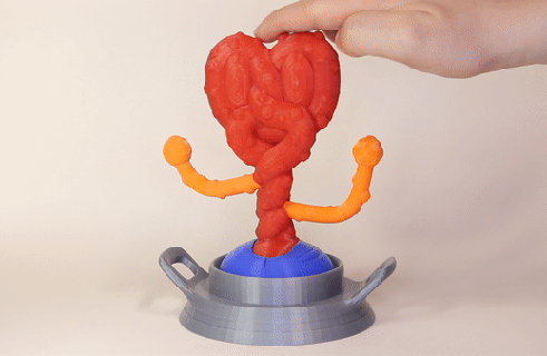 pretzel cacto brinquedo arte fdm movimento montagem pão partes mexer criatura plantar cena 3d print model - Mito3D