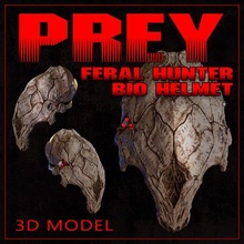prey feral hunter bio helmet predator arnold schwarzenegger the 3d print model - Mito3D