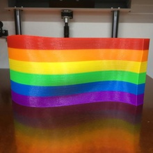 pride flag various equality lgbt lgbtq multi-color multicolor rainbow 3d print model - Mito3D