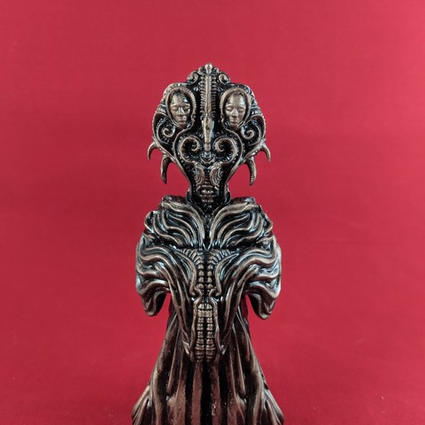 priest art fantasy scifi monster giger creature ancient old ornate 3D print model - Mito3D