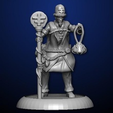 priest scowl game d&d gloomhaven roleplaying role playing dungeon dragons boardgames tabletop wargaming wargames miniature spellcaster wizard mage cleric 3d print model - Mito3D