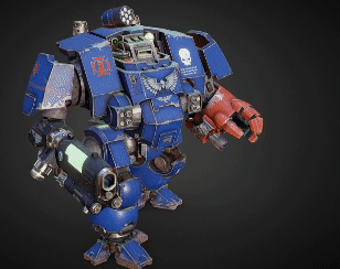 primaris redemptor - wargame Game 42k war robot hammer huge massive rpg voidwalker warforged tyrants 3d print model - Mito3D
