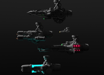 primario armas dominante cruzado magnetizado 3d print model - Mito3D