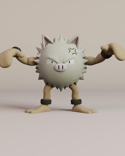 primeape Game game toy action pokemon anime japan tokio cartoon art manga cute home collectible sculpture character mankey 3d print model - Mito3D