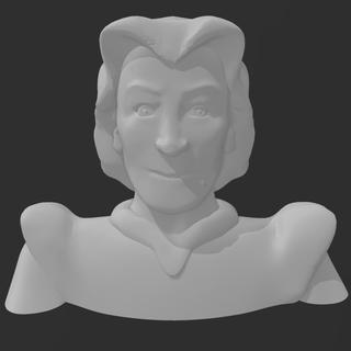 prens büyüleyici baş büst Shrek fiyonna eşek Kral fark zencefilli çörek adam 3d print model - Mito3D
