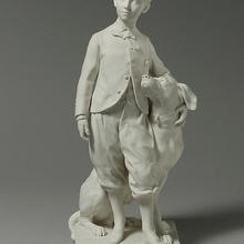 prince imperial his dog nero art boy met museum scan rough scans sculpture replicas 3d print model - Mito3D
