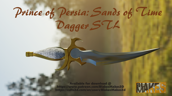 prince persia dagger time prince persia sands  3d print model - Mito3D