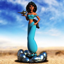 Prinzessin jazmin aladdin verschiedene Jasmin jannie luifer 3d print model - Mito3D
