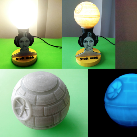 princesa lâmpada leia de star wars a casa drawing3d ler lithophanes litofania luz noite 3D print model - Mito3D