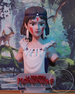 Prinzessin Mononoke Anime Film ghibli Miyazaki hayao 3d print model - Mito3D