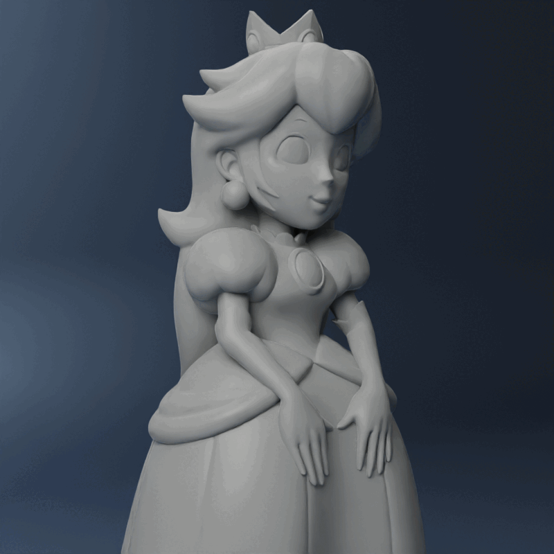 Princesse pêche mario 3D print model - Mito3D