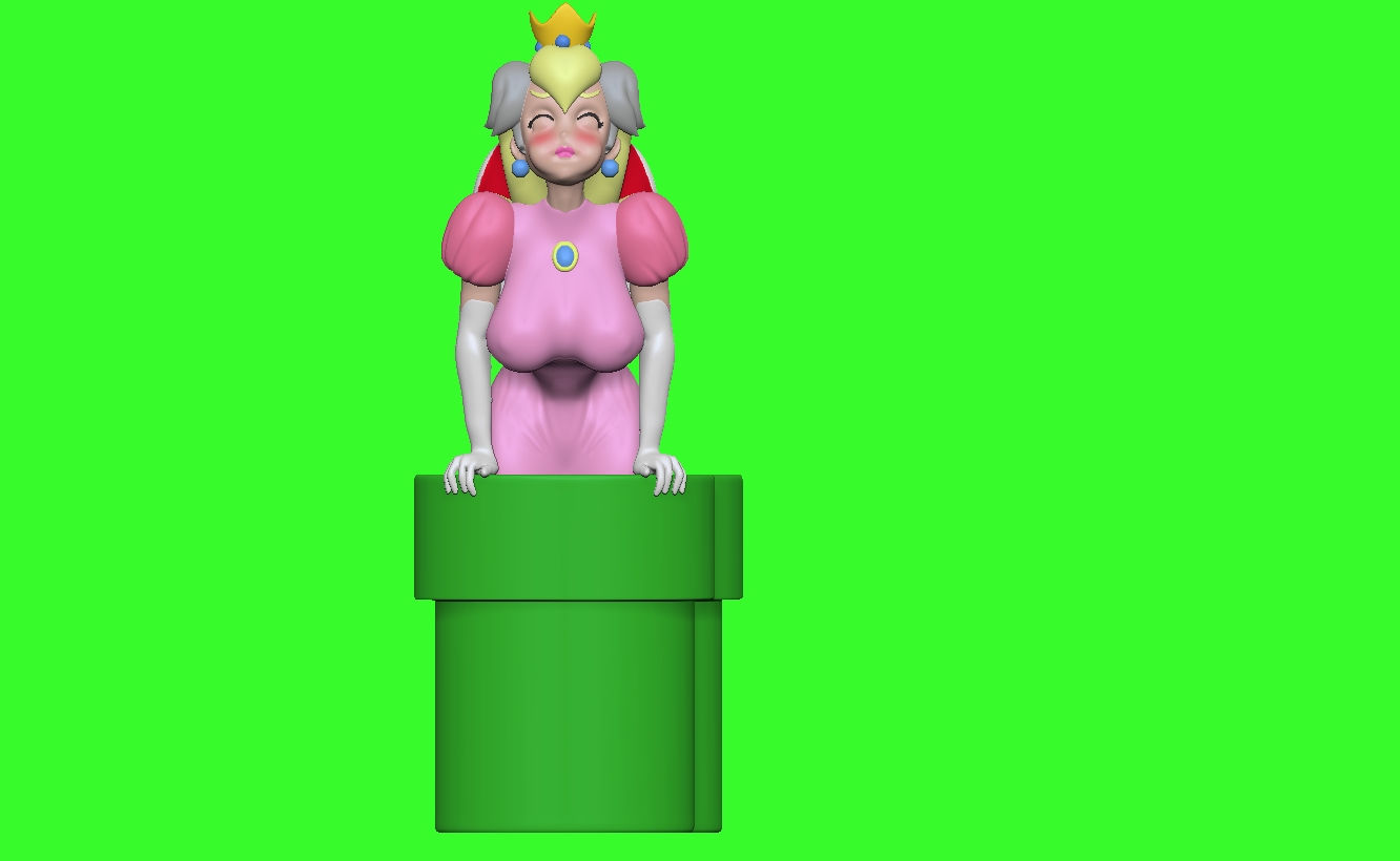 prenses şeftali 03 Sanat oyuncak 3D print model - Mito3D