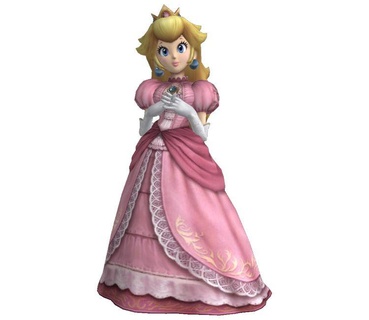 Prinzessin Pfirsich basierend Star luigui Mario bros Charakter Nintendo Spiel 3d print model - Mito3D