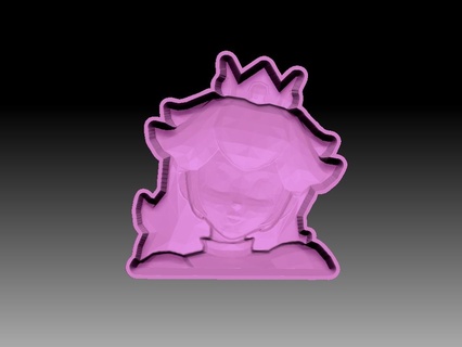 princesa melocotón bañera bomba molde champú sólido jabón prensa Princesa Peach Mario Bros nintendo videojuegos 3d print model - Mito3D