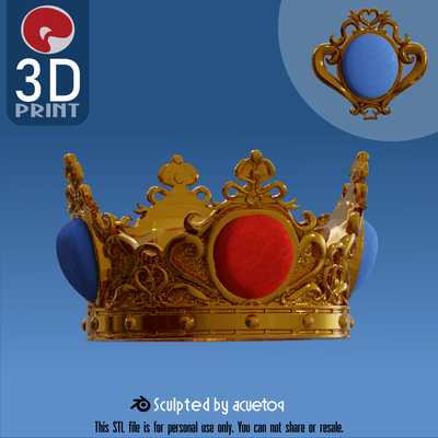 princesa melocotón corona amp nintendo mario zelda juego juguete figura súper película cosplay colgante pendiente 3d print model - Mito3D