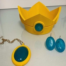 princesa melocotón corona joyas joyería joya mario cosplay videojuego 3d print model - Mito3D