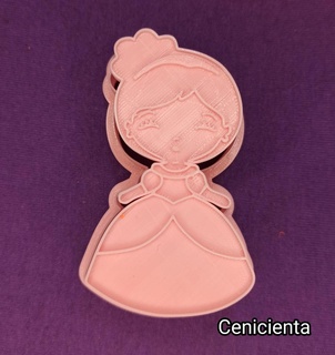 princesses cinderella cutters stamp cookie cookies decorations textures bakery baby shower relief seal princess ana elsa olaf snowflake blanca nieves beautiful 3d print model - Mito3D