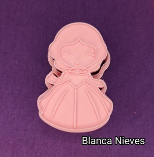 princesses snow white cutters stamp cookie cookies decorations textures bakery baby shower relief seal princess ana elsa olaf snowflake ariel aurora beautiful blanca nieves 3d print model - Mito3D